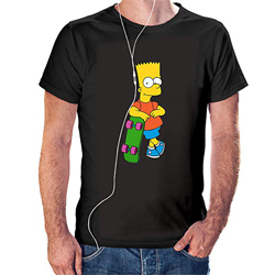Camisaurio Camiseta Bart - Los Simpson Color Negrohttps://amzn.to/2HL8XM8