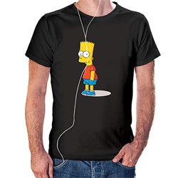 Camisaurio Camiseta Bart - Los Simpson Color Negro (S)https://amzn.to/2HKihQ7