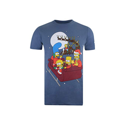 Simpsons Sleigh, Camiseta para Hombrehttps://amzn.to/2vgDVmV