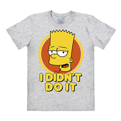 Logoshirt The Simpsons - Bart - I Didn´t Do It, Camisa para Hombrehttps://amzn.to/2MdAM07