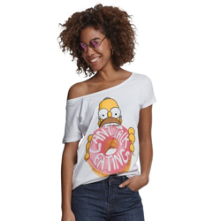 Simpsons Donut Camiseta, Mujerhttps://amzn.to/2SccDHk