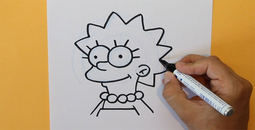Dibujos de Los Simpsons para dibujar, colorear, pintar e imprimir