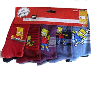 Dar permiso sentido común Diligencia ▷ Calcetines de Los Simpsons - Originales modelos para niños y adultos